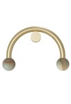 Lampa ścienna wewnętrzna RIGOBERTA DIRECT CURVET złoty-alabaster - 2xG9 220-240V IP20 - ROBIN