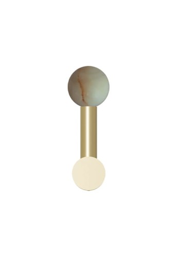 Lampa ścienna wewnętrzna RIGOBERTA DIRECT MONO złoty-alabaster - G9 220-240V IP20 - ROBIN