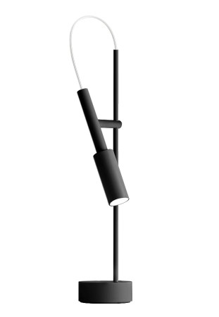 Lampa biurkowa TUBINO mat black - PANZERI 