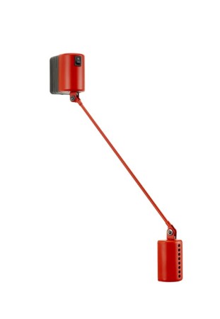 Lampa ścienna DAPHINE 35 Matt red - LED 5W 2700K 410lm 220-240V AC IP20 - LUMINA