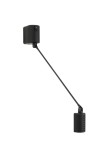 Lampa ścienna DAPHINE 35 Black Soft-Touch - LED 5W 2700K 410lm 220-240V AC IP20 - LUMINA