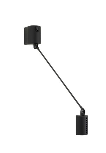 Lampa ścienna DAPHINE 35 Black Soft-Touch - LED 5W 2700K 410lm 220-240V AC IP20 - LUMINA