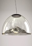 Lampa wisząca MOUNTAIN VIEW szary-czarny nikiel - 17W LED 3000K 2210lm 220-240V AC IP20 - AXOLIGHT