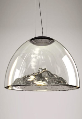 Lampa wisząca MOUNTAIN VIEW szary-czarny nikiel - 17W LED 3000K 2210lm 220-240V AC IP20 - AXOLIGHT