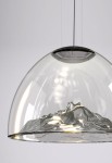Lampa wisząca MOUNTAIN VIEW szary-czarny nikiel - 17W LED 3000K 2210lm 220-240V AC IP20 - AXOLIGHT