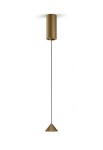 Lampa wisząca do montażu pojedynczego RENDEZ-VOUS bronze - LED 2W 2700K Ra>90 95lm 220-240V AC ON-OFF IP20 - PANZERI