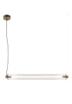 Lampa wisząca pozioma MEREZI 4 patyna mat - 30W LED 3000K 4200lm 220-230V IP20