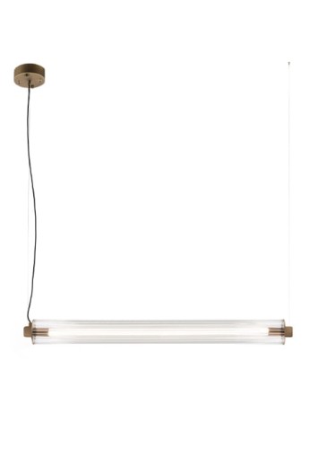 Lampa wisząca pozioma MEREZI 4 patyna mat - 30W LED 3000K 4200lm 220-230V IP20