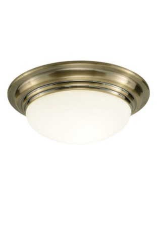 Lampa sufitowa BARCLAY LARGE antyczny mosiądz - 60W E27 230V IP44 - där lighting
