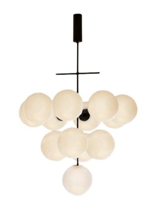 Lampa sufitowa PLANETS 13 czarny - 13xE14 220-240V IP20 - LUMEN CENTER