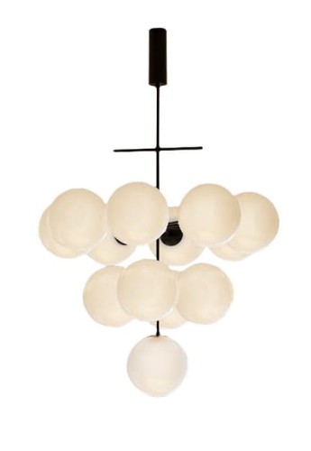 Lampa sufitowa PLANETS 13 czarny - 13xE14 220-240V IP20 - LUMEN CENTER