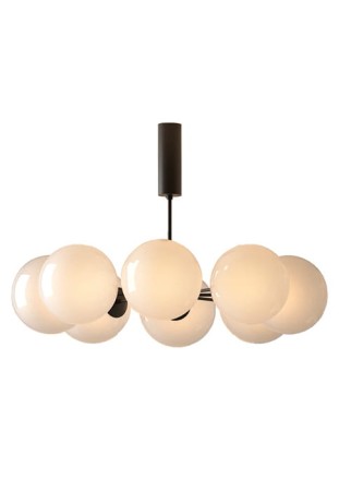 Lampa sufitowa PLANETS 8 czarny - 8xE14 220-240V IP20 - LUMEN CENTER