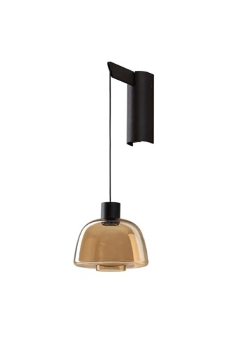 Lampa ścienna DREP A/01 bursztynowy - 3W LED 2700K 223lm IP20 - BOVER