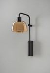 Lampa ścienna DREP A/04 bursztynowy - 3W LED 2700K 223lm IP20 - BOVER