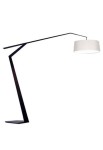 Lampa podłogowa GRUS czarny-biały - 3xE27 220-240V IP20 - LUMEN CENTER