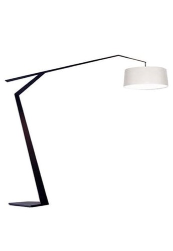 Lampa podłogowa GRUS czarny-biały - 3xE27 220-240V IP20 - LUMEN CENTER