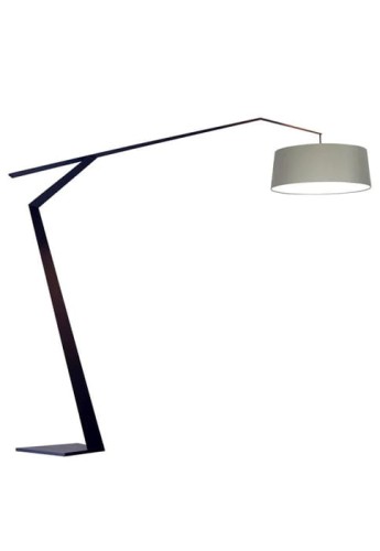 Lampa podłogowa GRUS czarny-szałwia - 3xE27 220-240V IP20 - LUMEN CENTER