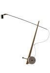Lampa podłogowa KIRON czarny-dąb-marmur biały carrara - LED 30W 2700K 2900lm 220-240V IP20 - LUMEN CENTER