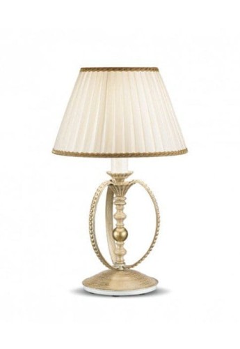 Lampa stołowa wewnętrzna NIK L1 złoty-kość słoniowa - 10W E14 220-240V IP20 - MM Lampadari