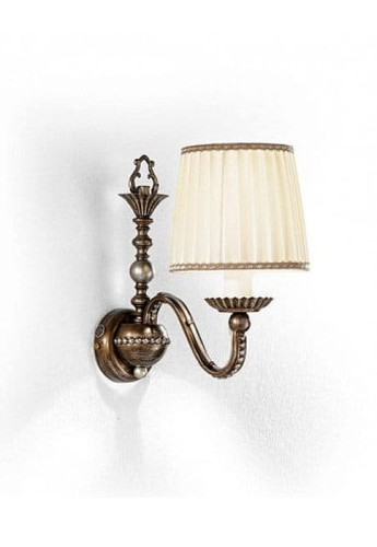 Kinkiet wewnętrzny NIK A1 srebrny-kość słoniowa - 10W E14 220-240V IP20 - MM Lampadari