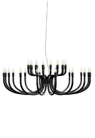 Lampa wisząca wewnętrzna SNOOB czarny - E14 Led max. 32x42W 230V IP20 - KARMAN