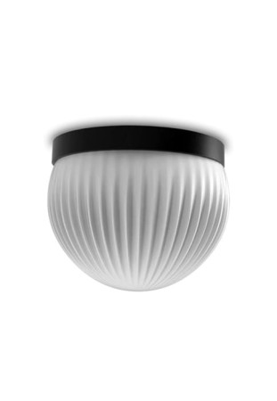 Lampa sufitowa wewnętrzna z czarną podstawą i opalowe-białe szkło ROI SIMPLE - G9 220-240V IP20 - ROBIN