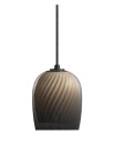 Lampa wisząca wewnętrzna BRUMA przydymione szkło i Oyster - E27 220-240V IP20 - ROBIN
