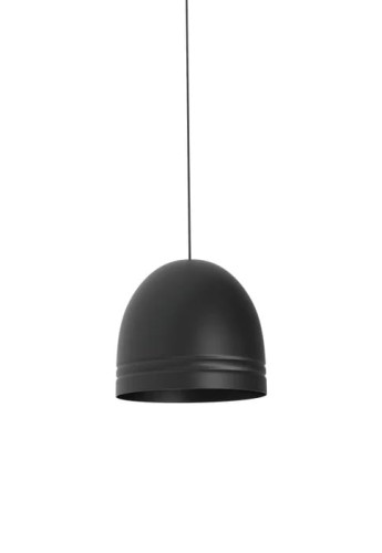 Lampa wisząca RONDA matowa czerń - E27 220-240V IP44 - ROBIN