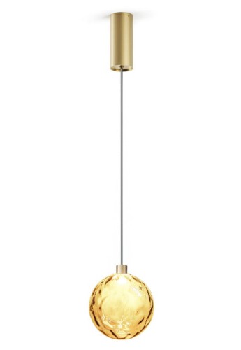 Lampa wisząca wewnętrzna MURANÉ Ø15 champagne-bronze glass - LED 4W 2700K Ra>90 167lm 220-240V AC ON-OFF IP20 - PANZERI