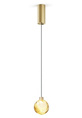 Lampa wisząca wewnętrzna MURANÉ Ø10 champagne-bronze glass - LED 4W 2700K Ra>90 167lm 220-240V AC ON-OFF IP20 - PANZERI