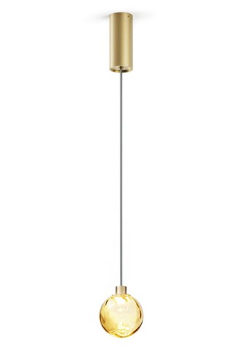 Lampa wisząca wewnętrzna MURANÉ Ø10 champagne-bronze glass - LED 4W 2700K Ra>90 167lm 220-240V AC ON-OFF IP20 - PANZERI
