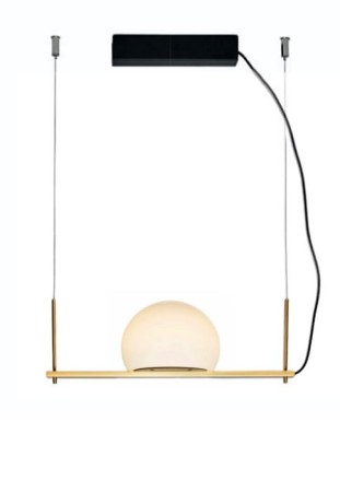 Lampa wisząca wewnętrzna CIRC T-3714S satin gold - LED 6,2 W 2700K 725lm Kąt 120° >90 CRI 350 mA 230V IP20 - ESTILUZ