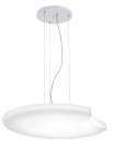 Lampa wisząca MOON biała - LED 40W 3000K 3250lm 220V IP23 - ALMA LIGHT