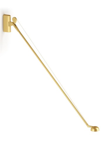Oprawa naścienna kinkiet OPUNTIA 130 matte brass - LED 8,5W 2200-4000K Ra>90 700lm 220-240V AC ściemnialna do ciepłej + regulowana biel - PANZERI