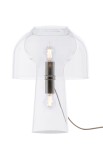 Lampa stołowa wewnętrzna LILLY szkło przezroczyste - E27 2x max 18W LED 220-240V IP20 - KARMAN