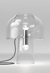 Lampa stołowa wewnętrzna LILLY szkło przezroczyste - E27 2x max 18W LED 220-240V IP20 - KARMAN