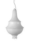 Lampa wisząca zewnętrzna LADY D biała - E27 8W LED 220-240V IP55 66X107 cm - KARMAN