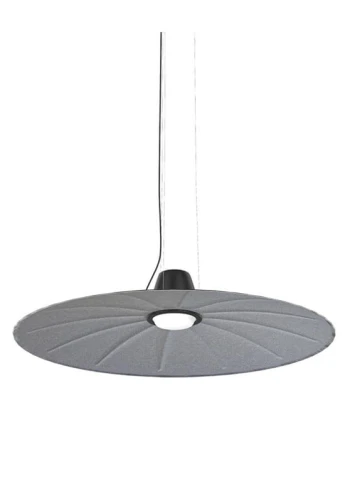 Lampa akustyczna wisząca LENT 21001 szara - LED 17W 3000K 2416lm 230V IP20 - MARTINELLI LUCE