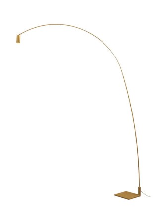 Lampa podłogowa FOX złoty - 15W LED 2700K 839lm 110-240V IP20 - NEMO