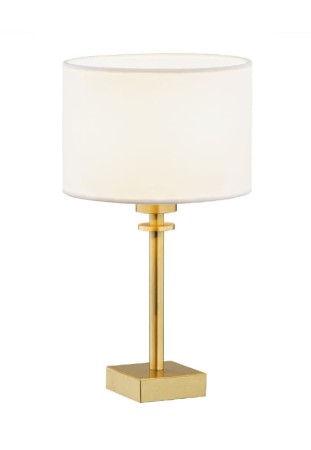 Lampa stołowa wewnętrzna ABBANO 8047 biało-złota - E27 15W 230V IP20