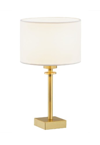 Lampa stołowa wewnętrzna ABBANO 8047 biało-złota - E27 15W 230V IP20