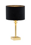 Lampa stołowa wewnętrzna ABBANO 8049 czarno-złota - E27 15W 230V IP20