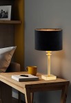 Lampa stołowa wewnętrzna ABBANO 8049 czarno-złota - E27 15W 230V IP20