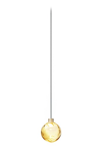 Lampa wisząca wewnętrzna bez akcesorów montażowych do kompozycji MURANÉ Ø10 champagne-bronze glass - LED 2,7W 2700K Ra>90 167lm 24V AC IP20 - PANZERI
