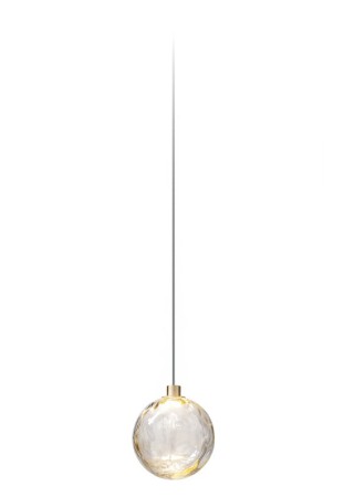 Lampa wisząca wewnętrzna bez akcesorów montażowych do kompozycji własnej MURANÉ Ø15 champagne-transparent glass - LED 2,7W 2700K Ra>90 167lm 24V AC IP20 - PANZERI