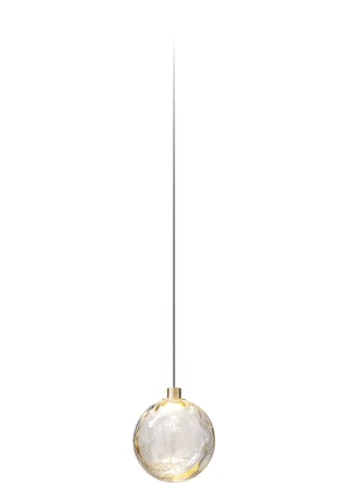 Lampa wisząca wewnętrzna bez akcesorów montażowych do kompozycji własnej MURANÉ Ø15 champagne-transparent glass - LED 2,7W 2700K Ra>90 167lm 24V AC IP20 - PANZERI
