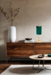 Lampa stołowa wewnętrzna ABRUZZO 8108 zielono-złota - E14 7W 230V IP20