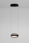 Lampa wisząca wewnętrzna BEADED S1 szary przydymiony - LED 2x11W 2500lm 2700K 230V DIM PUSH/DALI IP20 - B.lux