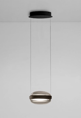 Lampa wisząca wewnętrzna BEADED S1 szary przydymiony - LED 2x11W 2500lm 2700K 230V DIM PUSH/DALI IP20 - B.lux