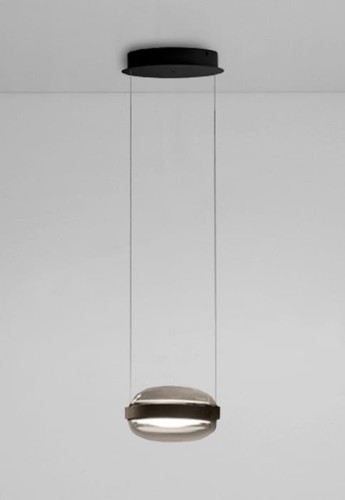 Lampa wisząca wewnętrzna BEADED S1 szary przydymiony - LED 2x11W 2500lm 2700K 230V DIM PUSH/DALI IP20 - B.lux